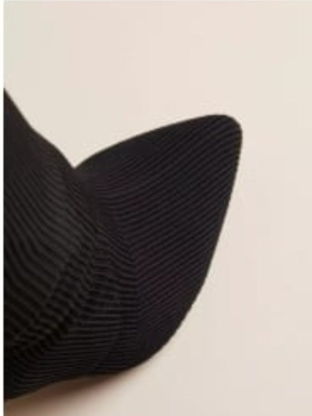 Knit Stiletto Over‑the‑Knee Boot (Black, Size 13 WW)